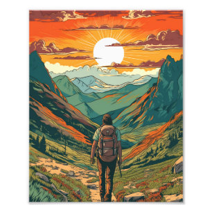 Healthy Mountain Climbing  Photo Print