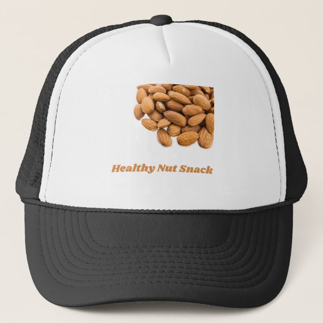 healthy nut snack trucker hat (Front)
