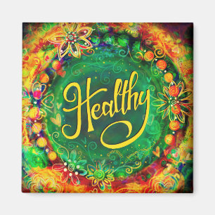 Healthy Pretty Colourful Flowers Modern Inspirivit Magnet