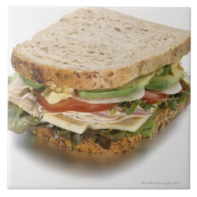 Healthy sandwich ceramic tile (Front)
