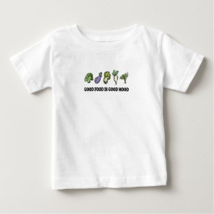 Healthy Saying Good Food Is Good Mood Eat Healthy Baby T-Shirt