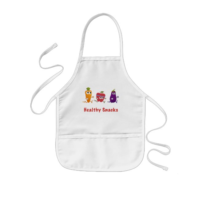 Healthy Snacks Kids Apron (Front)