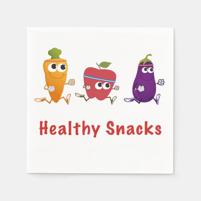 Healthy Snacks Napkin (Front)