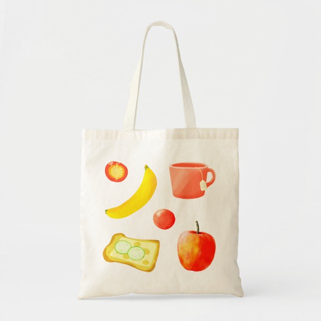 Healthy snacks  tote bag (Front)