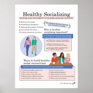 Healthy Socialising Poster