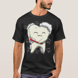 Healthy Teeth Daily Tooth Brushing Dentist T-Shirt