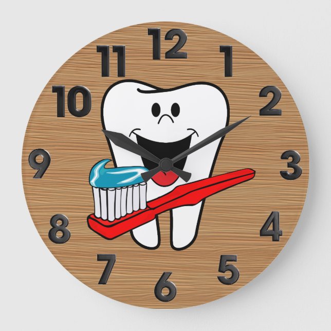 Healthy tooth large clock (Front)