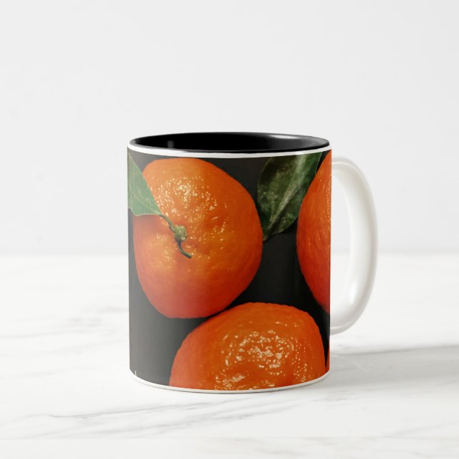 Healthy Vegetables Two-Tone Coffee Mug (Front Right)