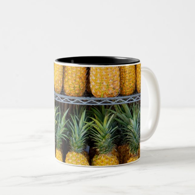 Healthy Vegetables Two-Tone Coffee Mug (Front Right)