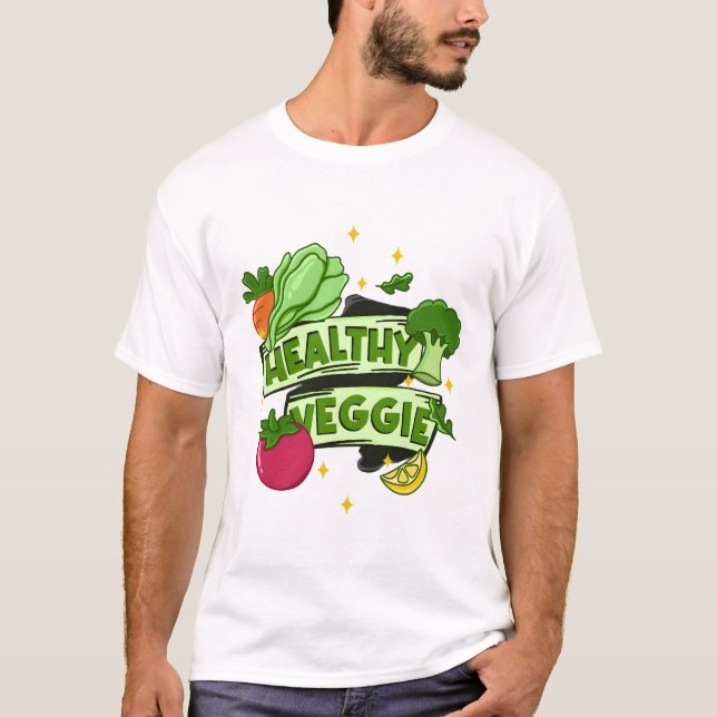 Healthy Veggie  T-Shirt (Front)