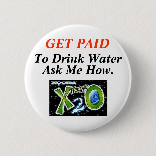 Healthy Water Loss 6 Cm Round Badge (Front)