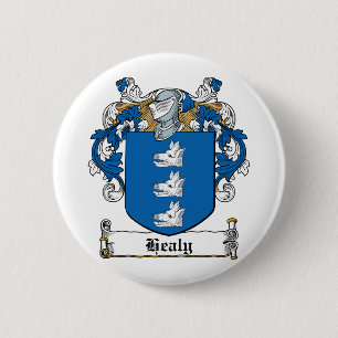 Healy Family Crest 6 Cm Round Badge