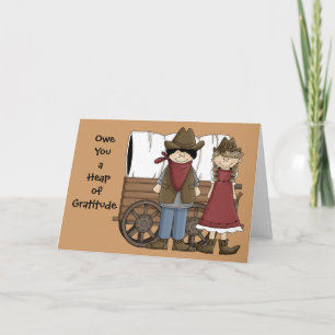 Heap of Gratitude - Western Thank You Card