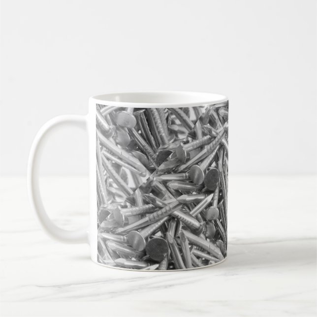 Heap of the carpentry’s nails coffee mug (Left)
