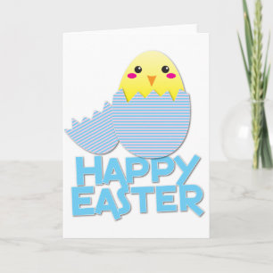 heappy easter super cute chick holiday card