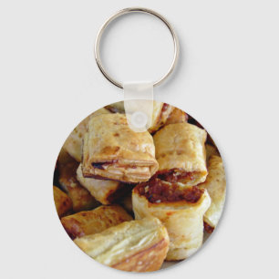 Heaps of sausage rolls key ring