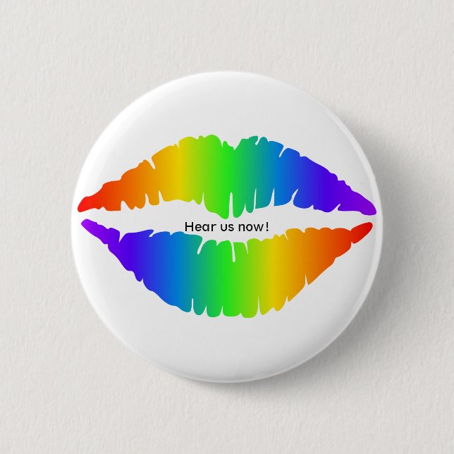 Hear me now! Design 3 6 Cm Round Badge (Front)