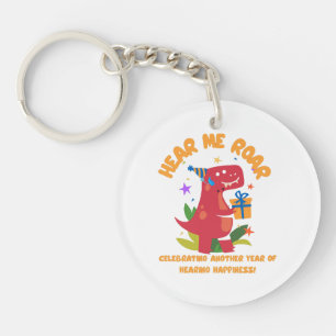 Hear me roar Cochlear Implant Hearing Birthday Key Ring