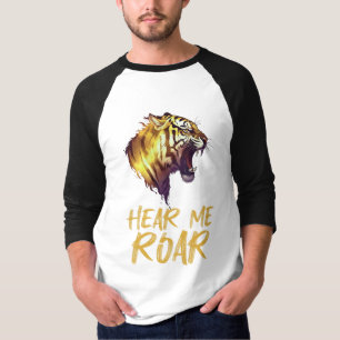 Hear Me Roar, Tiger Head Graphic T-Shirt