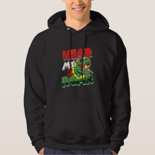 Hear My Roar Dino T Rex Funny Dinosaur Sunglasses Hoodie