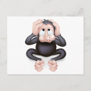 Hear no Evil Monkey Postcard