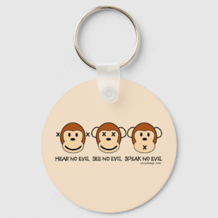 Hear No Evil Monkeys Key Ring