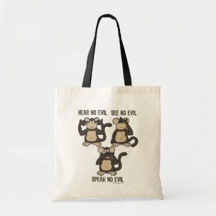 Hear No Evil Monkeys - New Tote Bag