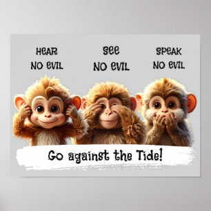 Hear no evil See no evil Speak No Evil Poster
