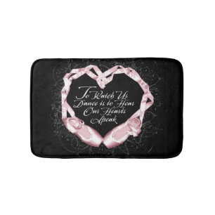 Hear Our Ballet Hearts Bath Mat