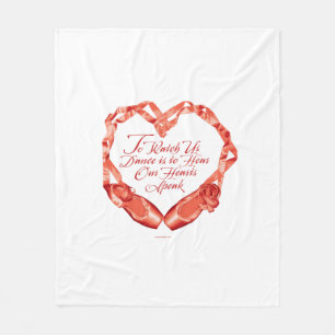 Hear Our Ballet Hearts Fleece Blanket