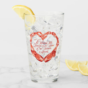 Hear Our Ballet Hearts Glass