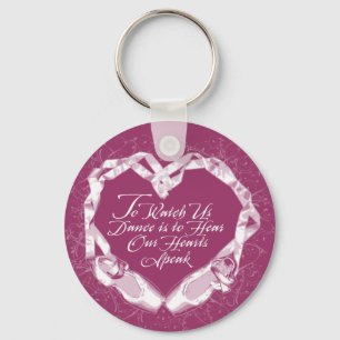 Hear Our Ballet Hearts Key Ring