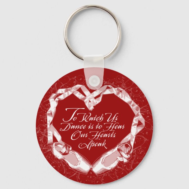 Hear Our Ballet Hearts Key Ring (Front)