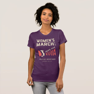 Hear Our Vote - Women's March SLO Event T-Shirt