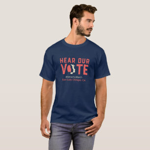 Hear Our Vote - Women's March SLO (Mens) T-Shirt