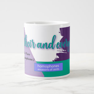 Hear, Their, and Everywear – Alfa Sity Homophones Large Coffee Mug