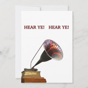 HEAR YE! announces important events & days Invita Invitation