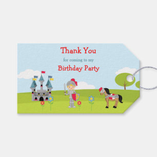 Hear Ye Cute Blonde Knight Gift Tag