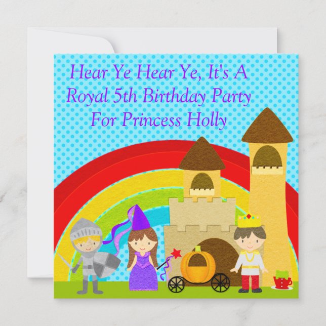 Hear Ye Hear Ye, It's A Royal Party CSTM Invitation (Front)