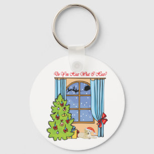 hear yellow lab key ring