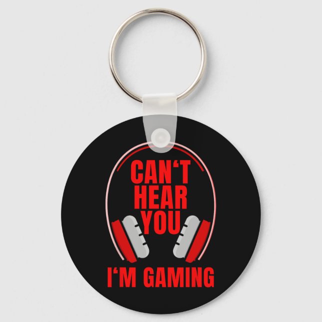 Hear You Im Gaming Headphones  Key Ring (Front)