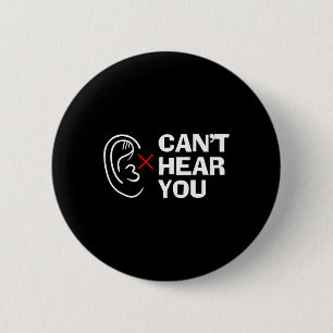 Hear You Sign Language Deaf 6 Cm Round Badge