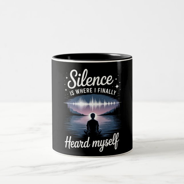 Hear Yourself - Surreal Lakeside Reflection Mug (Center)