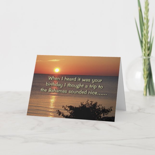 Heard it was your birthday card (Front)