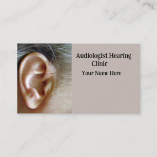 Hearing Aids Audiology Business Card