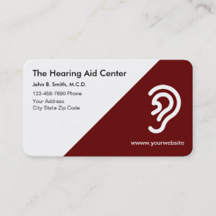 Hearing Aids Centre Business Cards Template