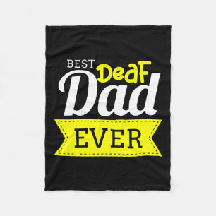 Hearing - Deaf - Unable To Hear - Deaf Awareness A Fleece Blanket