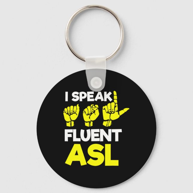 Hearing - Deaf - Unable To Hear - Deaf Awareness A Key Ring (Front)
