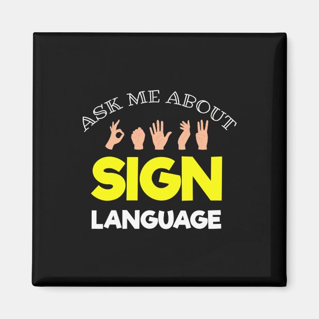 Hearing - Deaf - Unable To Hear - Deaf Awareness A Magnet (Front)