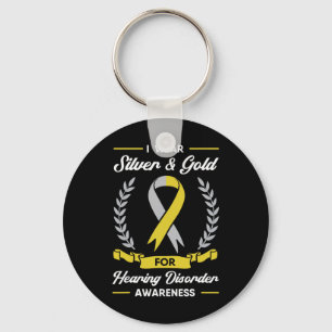 Hearing Disorder Awareness Deaf Aid Implant ASL  Key Ring
